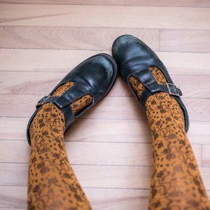 Mary Jane shoes Dr. Martens style dark green